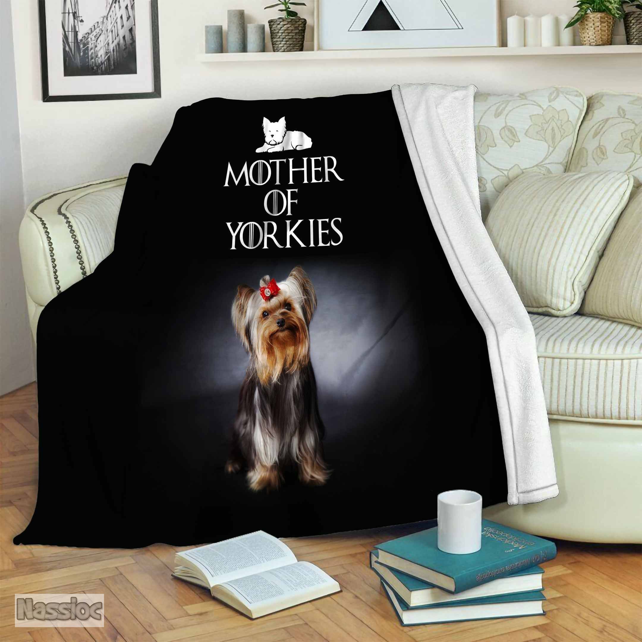 Yorkie Fleece Blanket