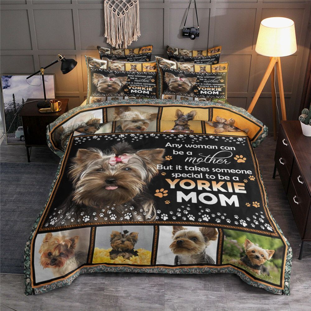 Yorkie Mom Bedding Set