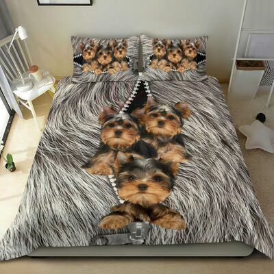 Yorkshire Dog Bedding Set