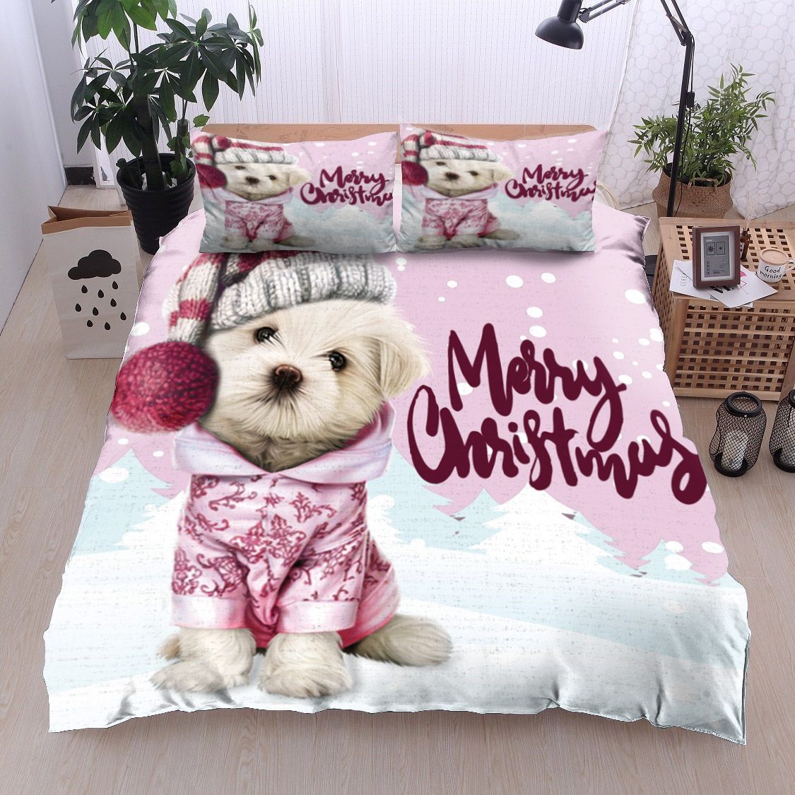 Yorkshire Dog Bedding Set