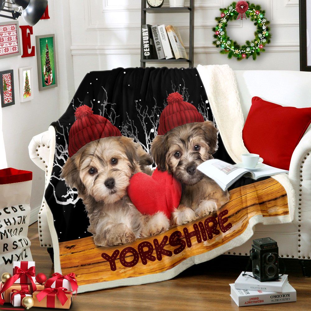 Yorkshire Merry Christmas Sherpa Fleece