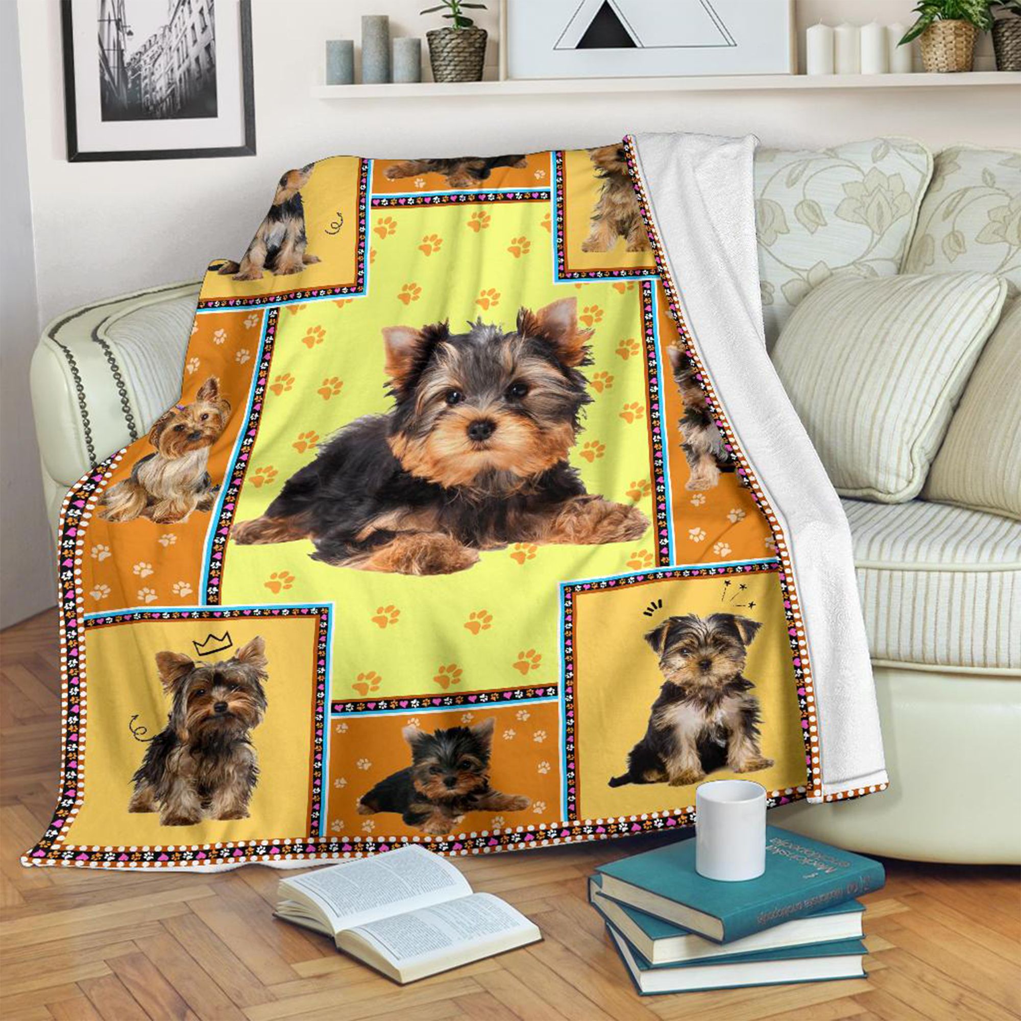 Yorkshire Terrier Fleece Blanket