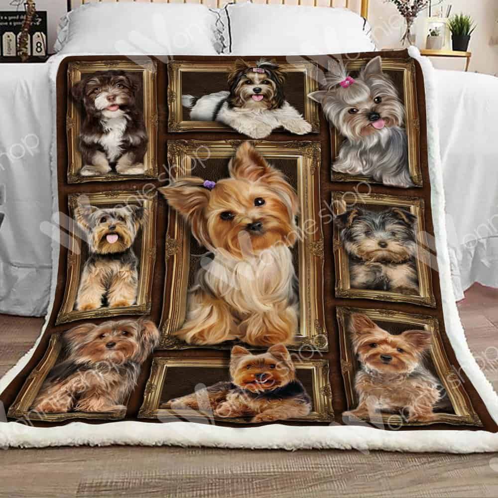Yorkshire Terrier Dog Fleece Blanket