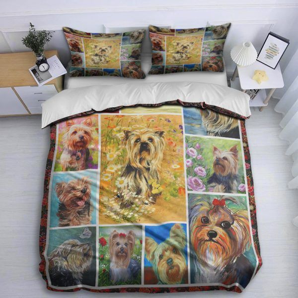 Yorkshire Terrier Dog Bedding Set