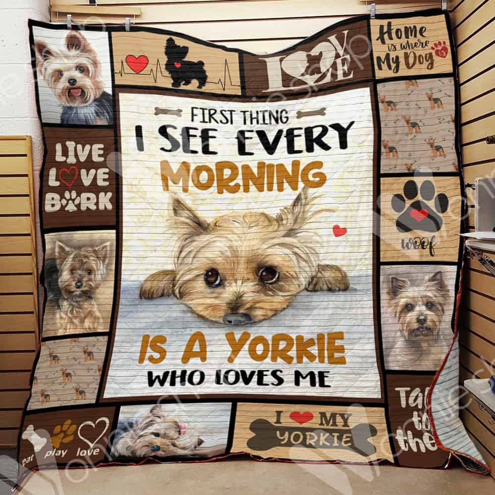 Yorkshire Terrier Dog LNT0312013 Quilt Blanket