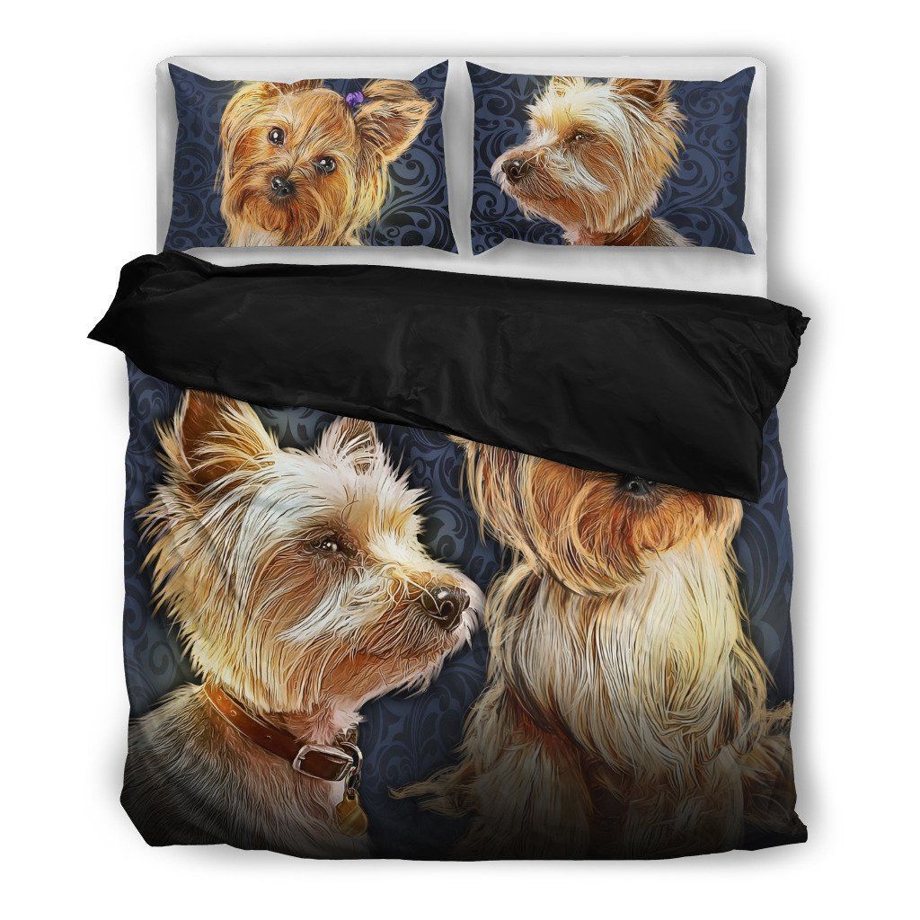 Yorkshire Terrier Dog Themed Bedding Set
