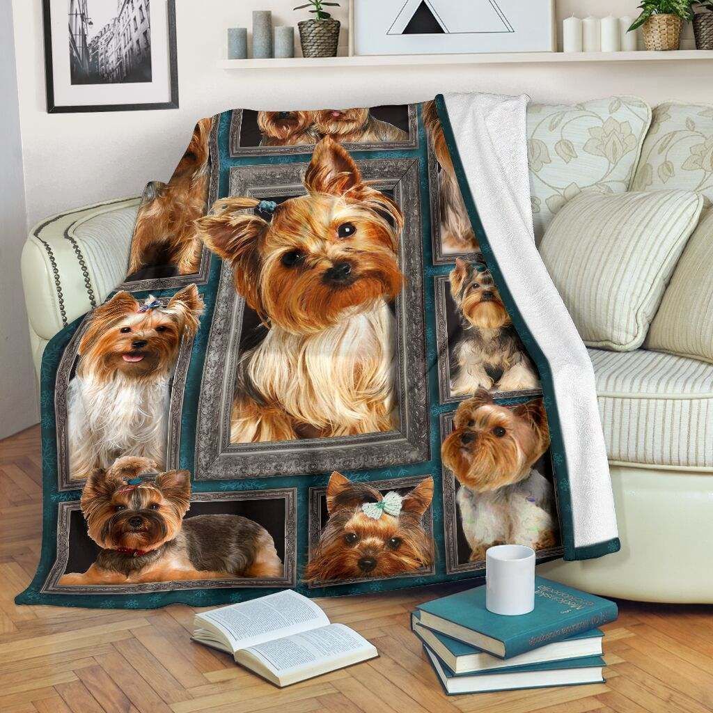 Yorkshire Terrier Fleece Blanket
