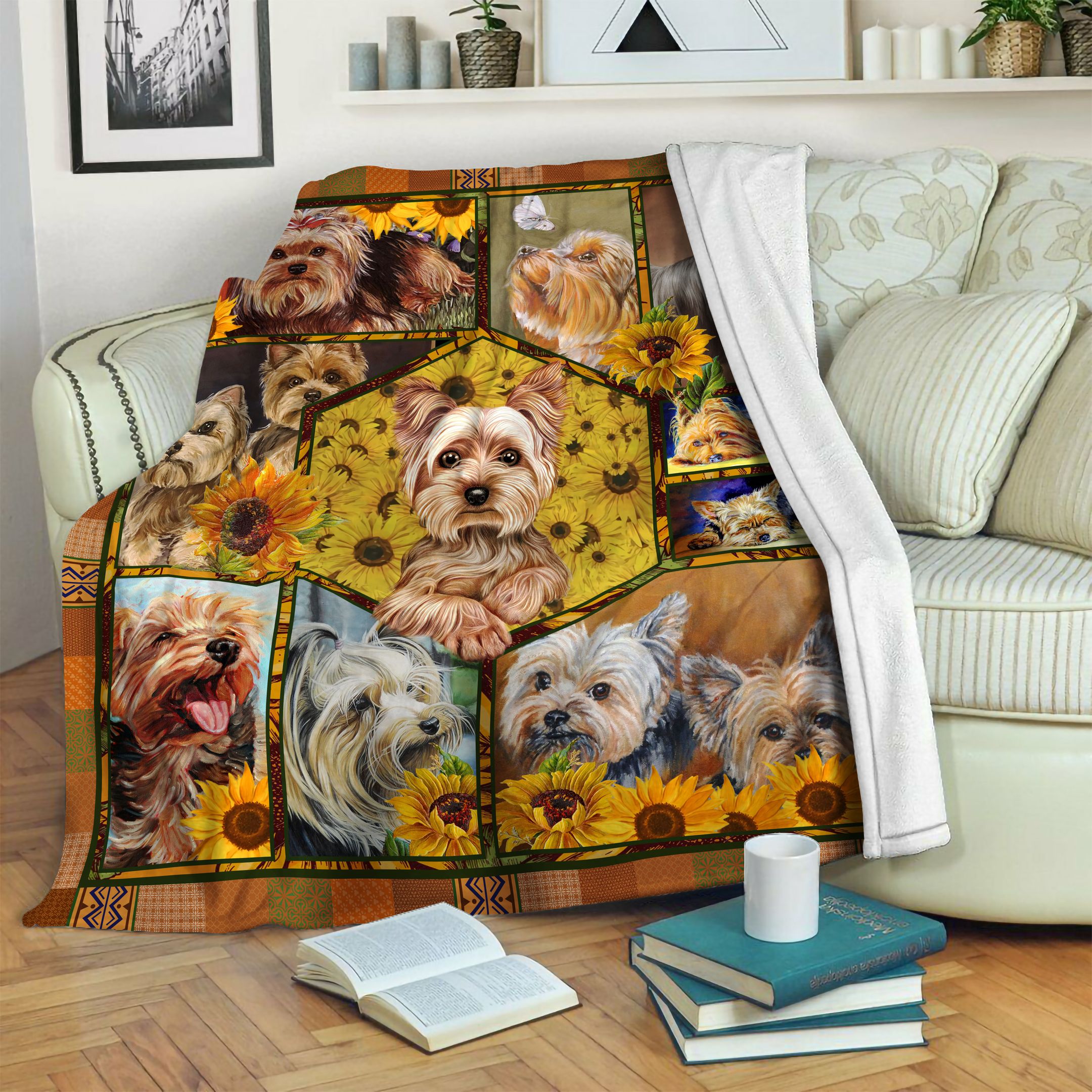 Yorkshire Terrier Fleece Blanket