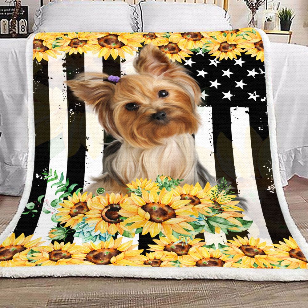 Yorkshire Terrier Fleece Blanket