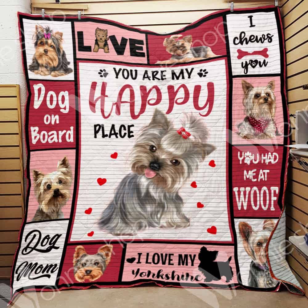Yorshire Terrier Dog Quilt Blanket DHC0602818TD