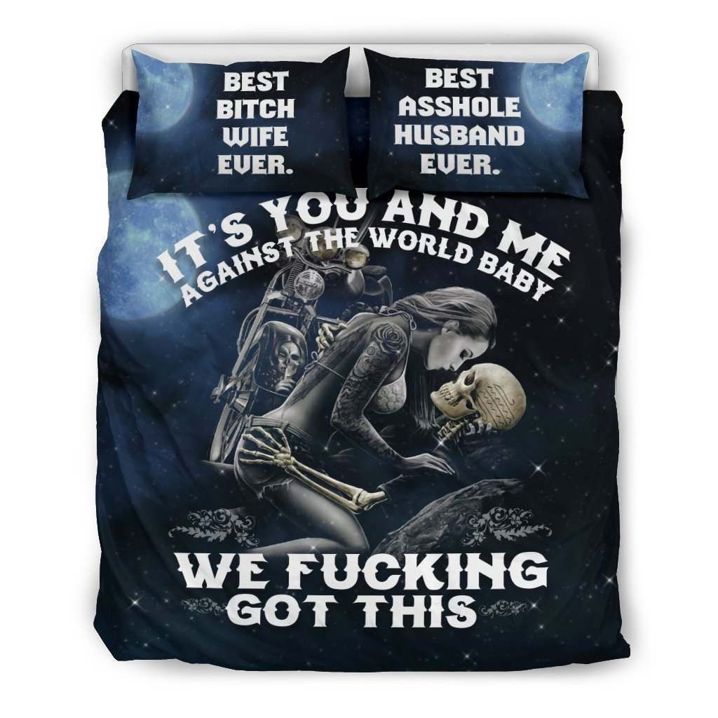 You And Me Against The World Bedding Set