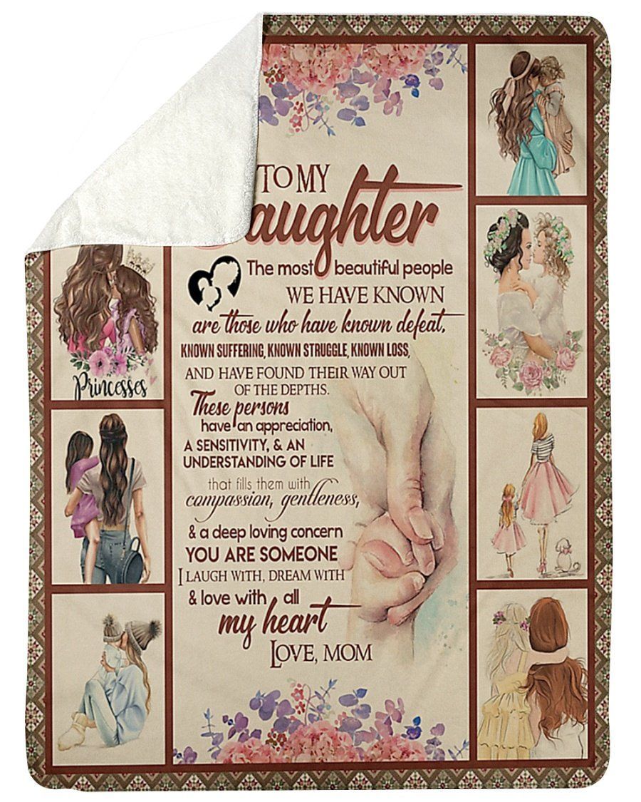 You Are Appreciated Fleece Blanket To Daughter Sherpa Blanket