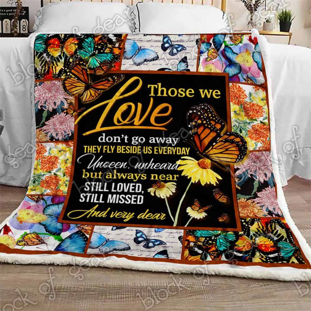 You Are Forever In My Heart Butterfly Fleece Blanket