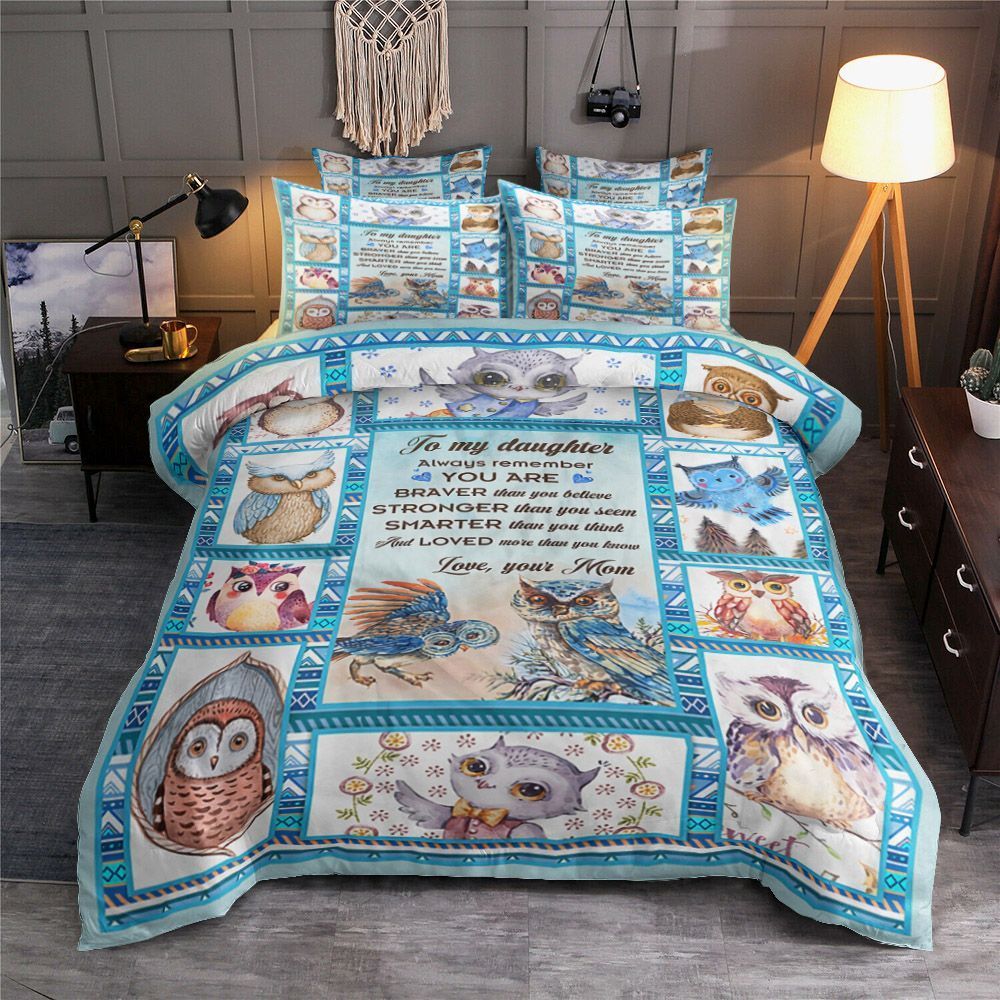 You Are Loved More Than You Know Owl Bedding Set