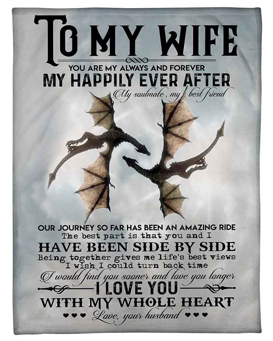 You Are My Always And Forever To My Wife Fleece Blanket