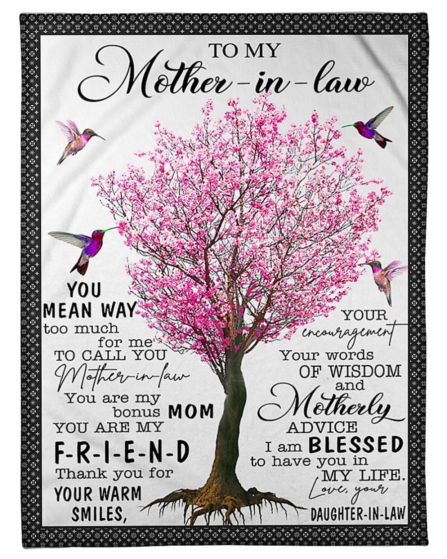 You Are My Bonus Mom To Mother In Law Fleece Blanket Fleece Blanket