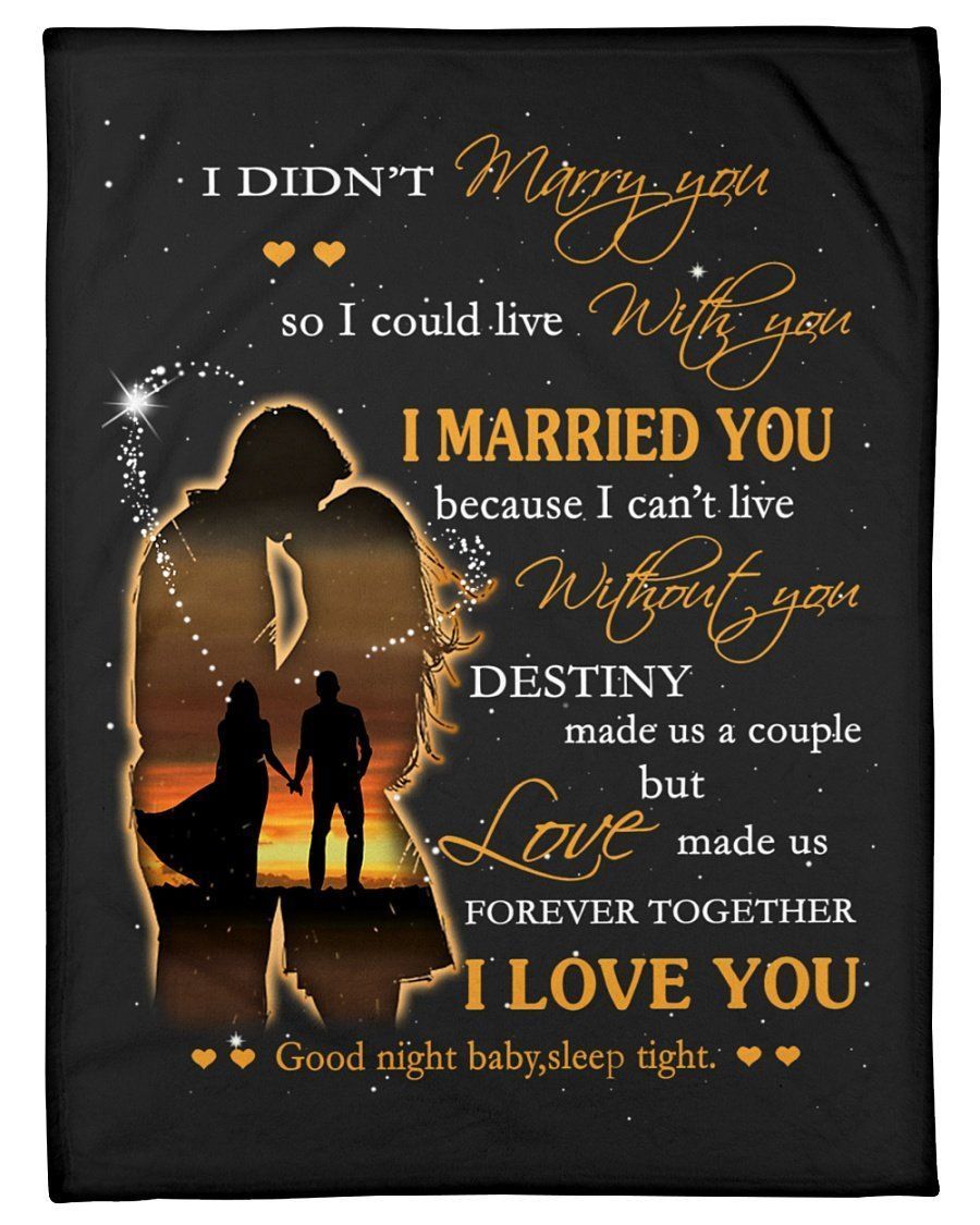 You Are My Destiny I Love You Fleece Blanket