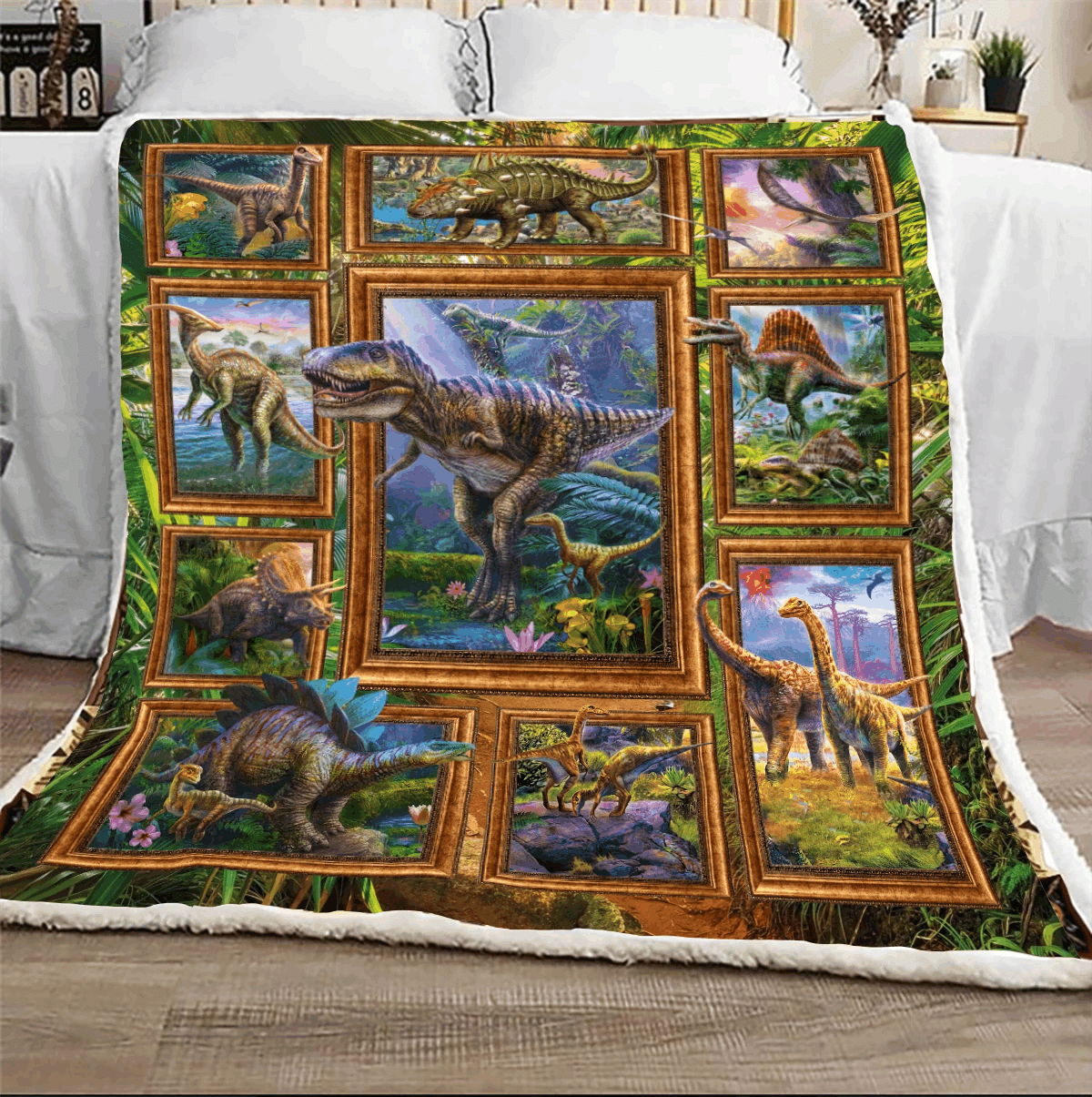 You Are My Favorite Dinosaur Sherpa Fleece Blanket