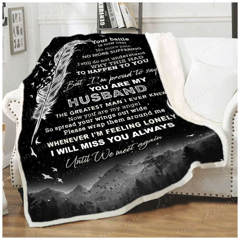 You Are My Husband Sherpa Fleece Blanket