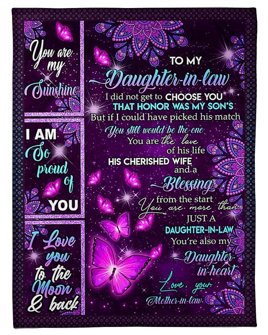 You Are My Love To Daughter In Law Fleece Blanket Fleece Blanket