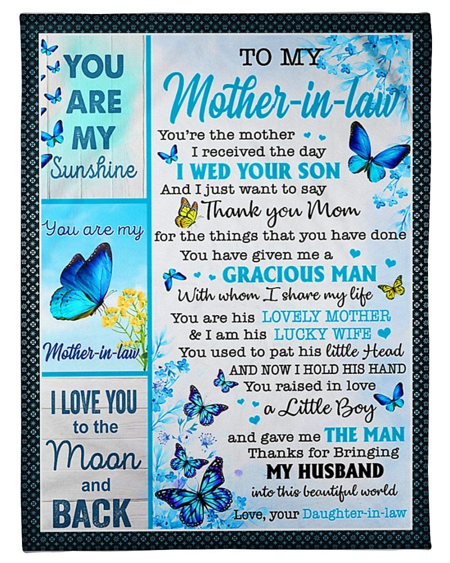You Are My Mother In Law To Mother In Law Fleece Blanket Fleece Blanket