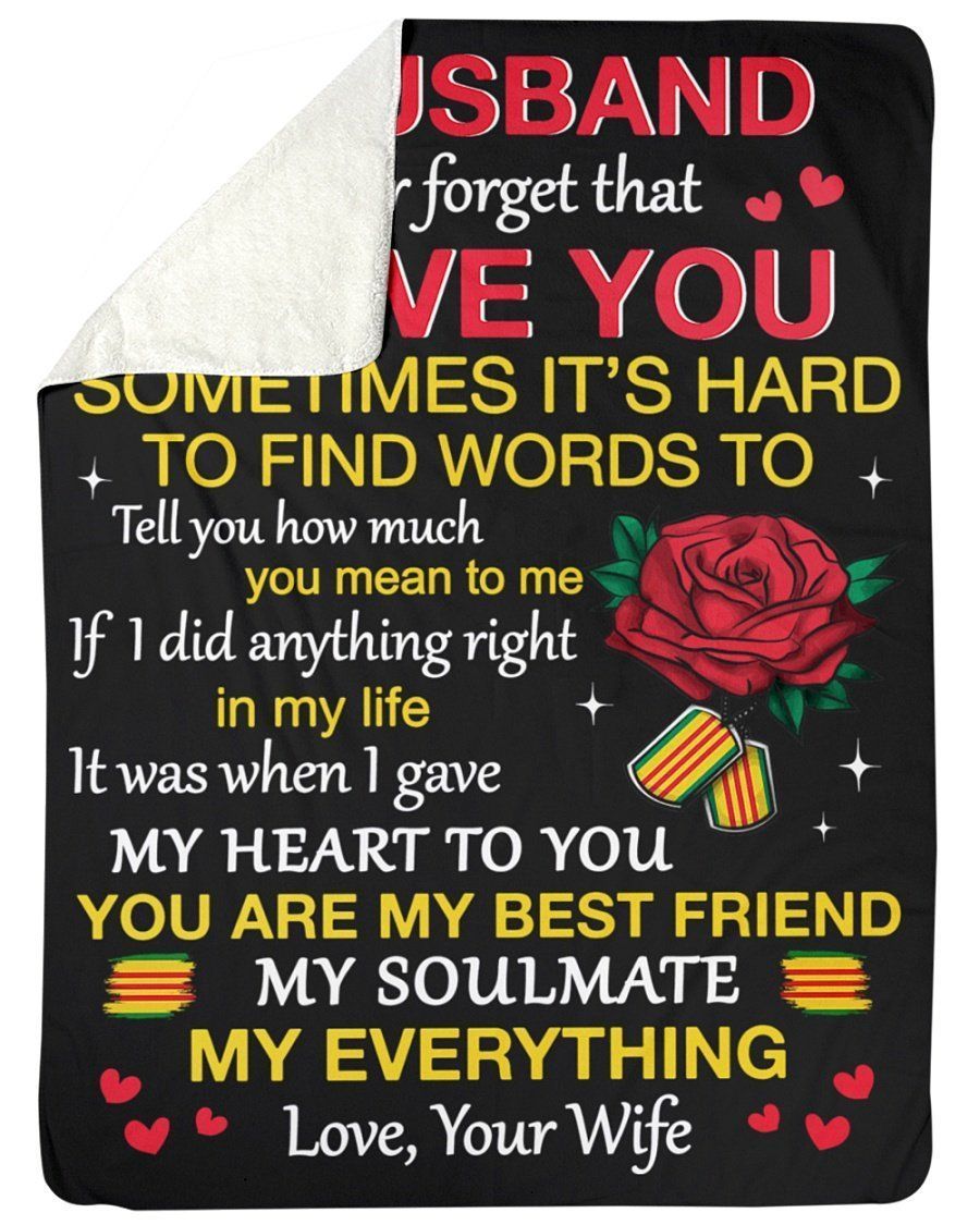 You Are My Soulmate Wonderful Gift From Wife To Husband Fleece Blanket