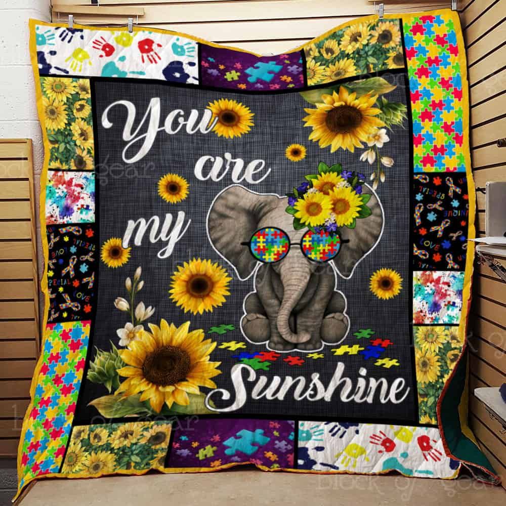 You Are My Sunshine Elephant Quilt Th359B Dhc11123371Dd