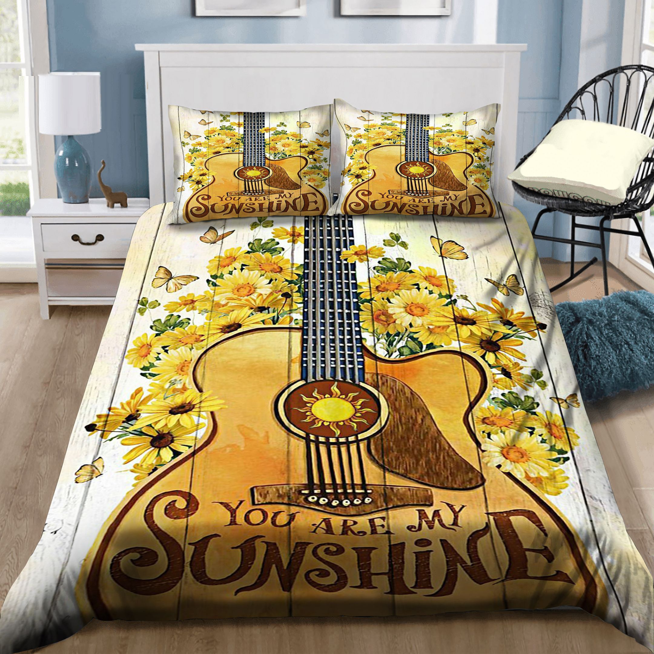 You Are My Sunshine Guitar Bedding Set