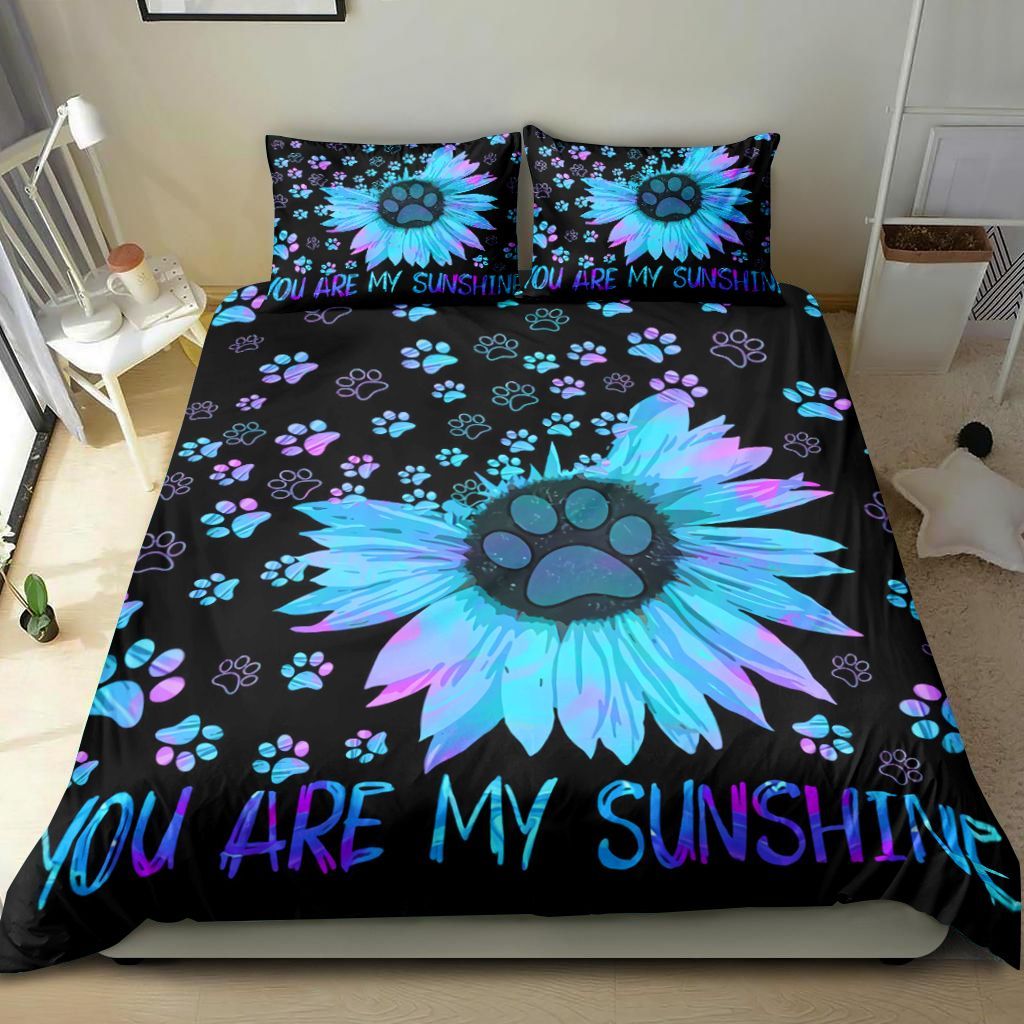 You Are My Sunshine Paw Bedding Set