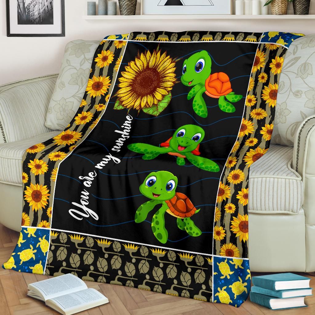 You Are My Sunshine Turtle Quilt Blanket DHC020120114TD