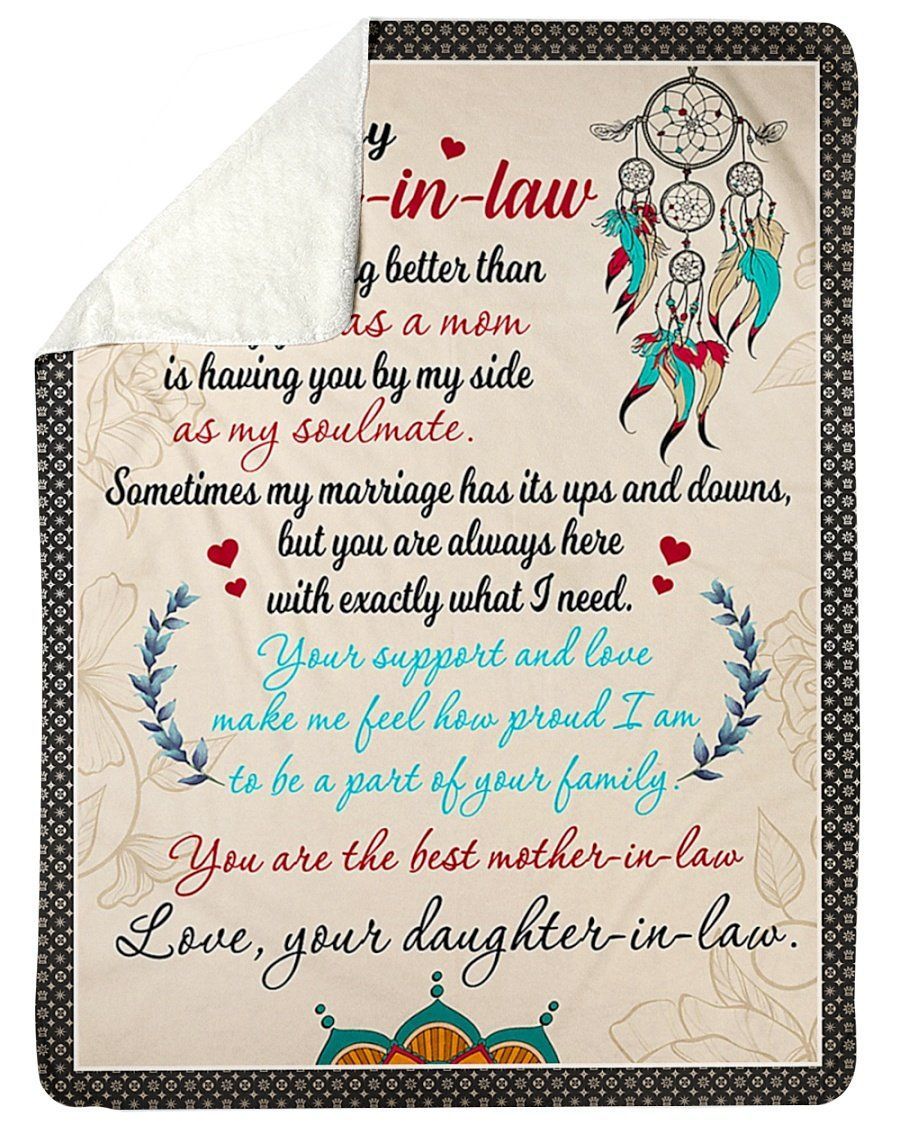 You Are The Best Mother In Law To Mother In Law Fleece Blanket Sherpa Blanket
