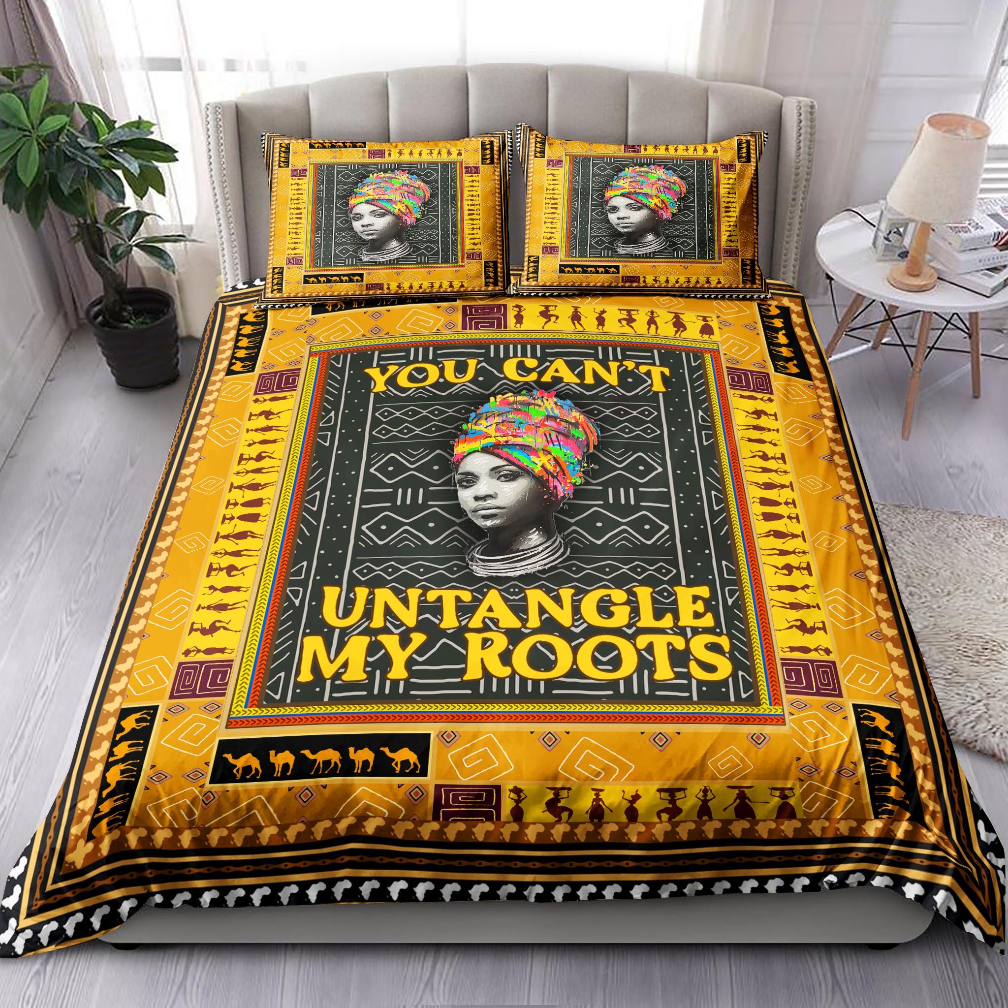 You Cant Untangle My Roots Bedding Set