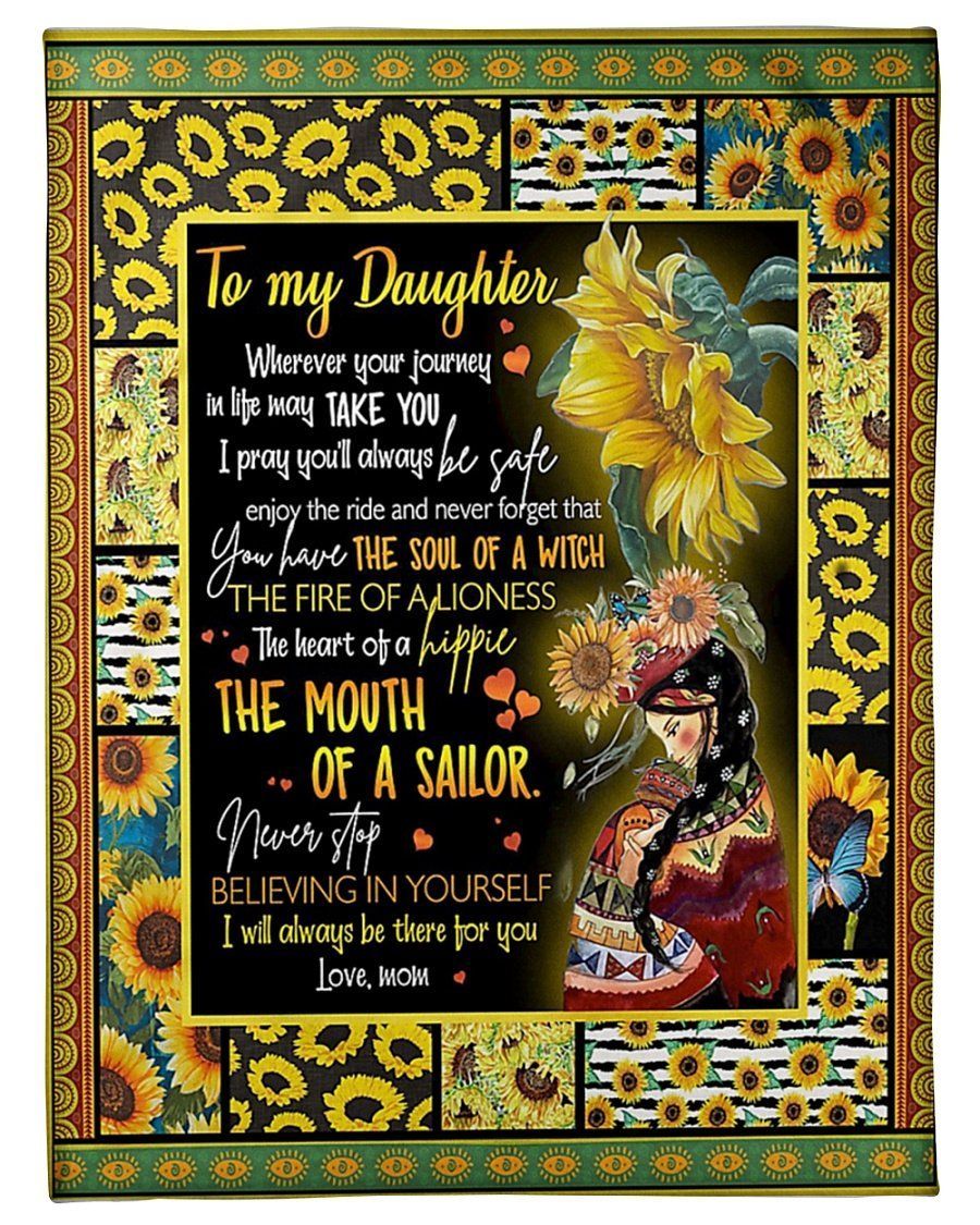 You Have The Soul Of A Witch Fleece Blanket To Daughter Fleece Blanket