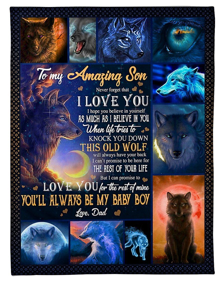 You’ll Always Be My Baby Fleece Blanket To Son Fleece Blanket