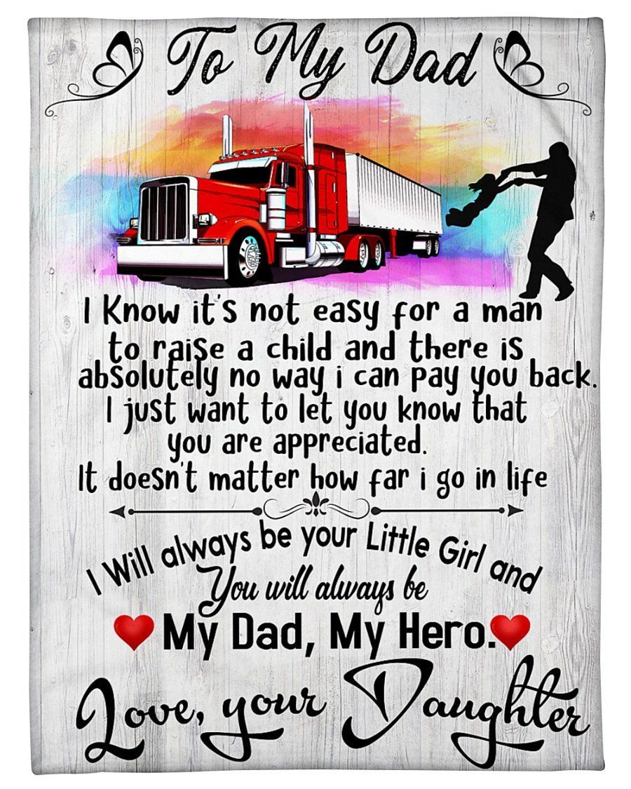 You’ll Always Be My Dad To My Dad Fleece Blanket Fleece Blanket