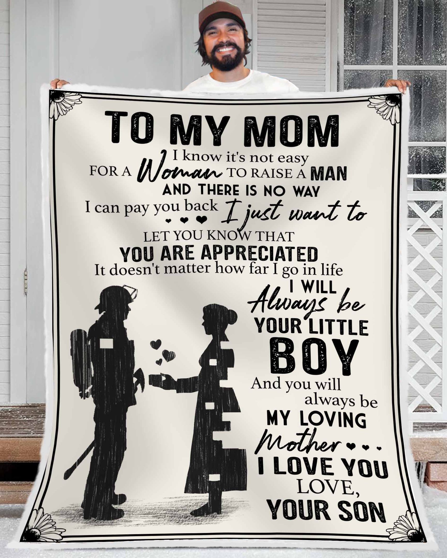 You’ll Always Be My Loving Mother Blanket Giving Mom