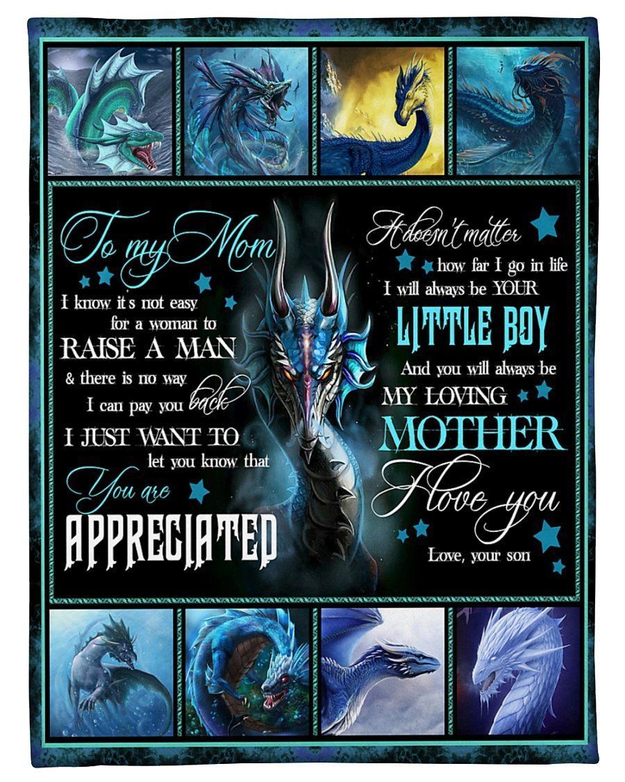 You’ll Always Be My Loving Mother To My Mom Fleece Blanket