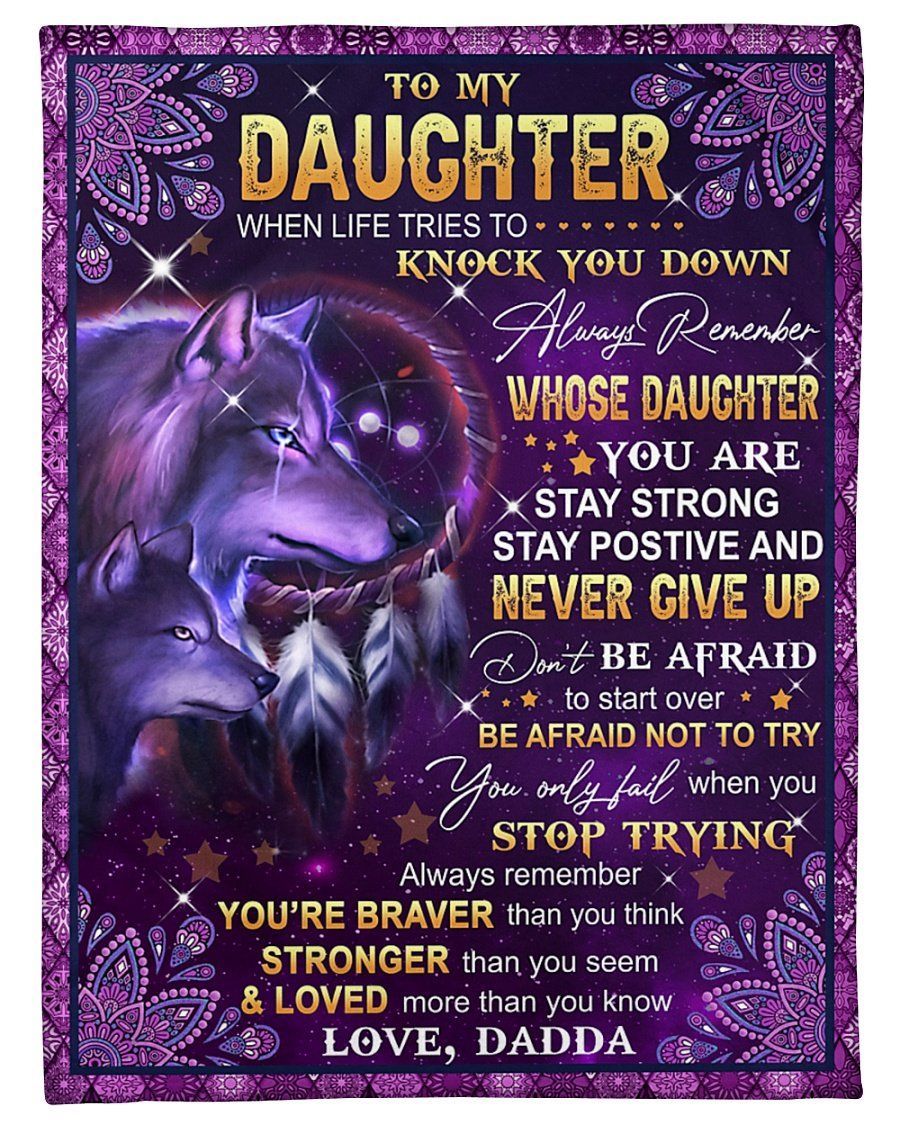 You’re Stronger Than You Seem Dadda To Daughter Fleece Blanket Fleece Blanket