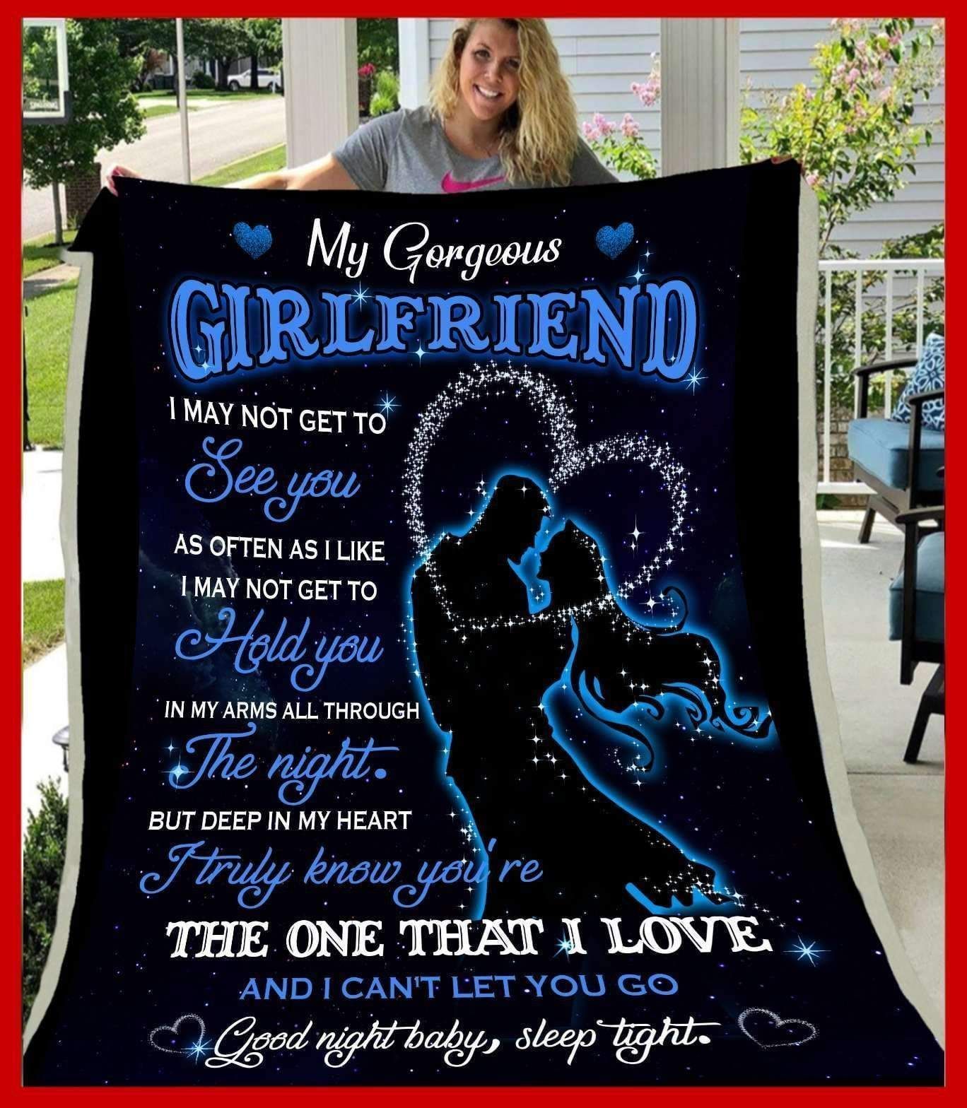 You’re The One That I Love Blanket Gift For Girlfriend