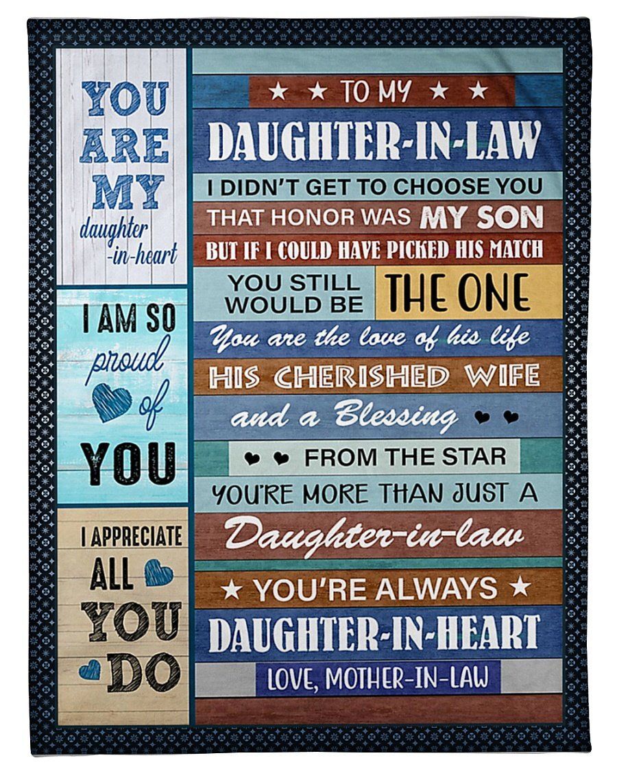 You Still Would Be The One To Daughter In Law Fleece Blanket Fleece Blanket