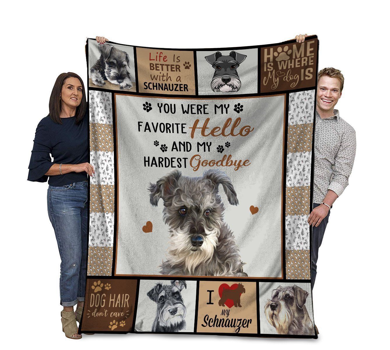 You Were My Favorite Hello And My Hardest Goodbye Miniature Fleece Blanket