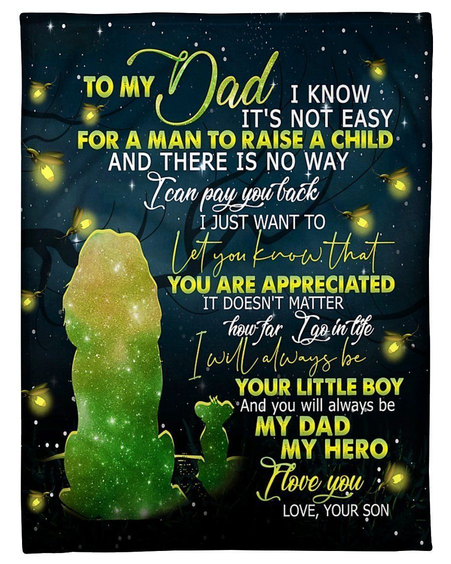 You Will Always Be My Hero To My Dad Fleece Blanket