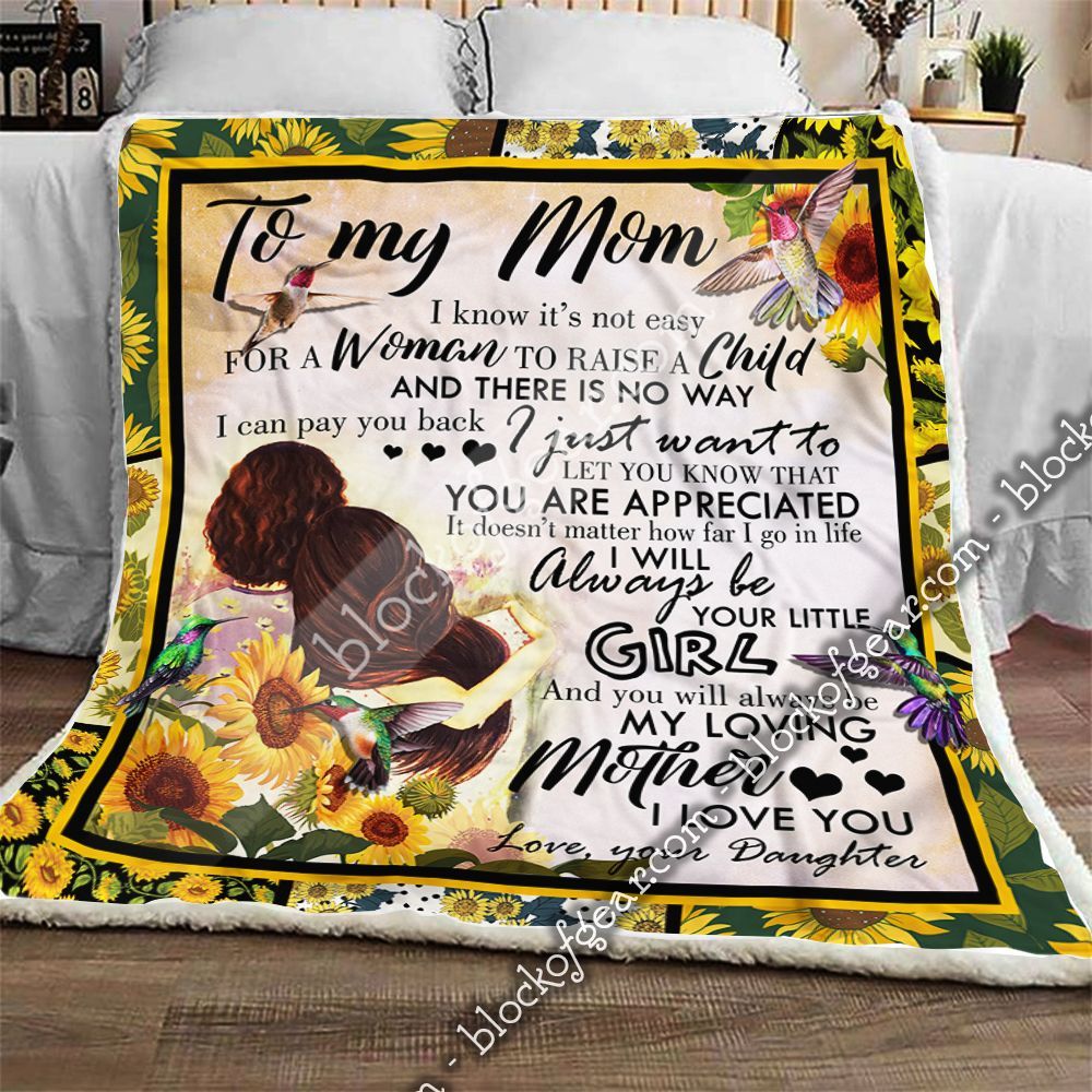 You Will Always Be My Loving Mother Sherpa Fleece Blanket