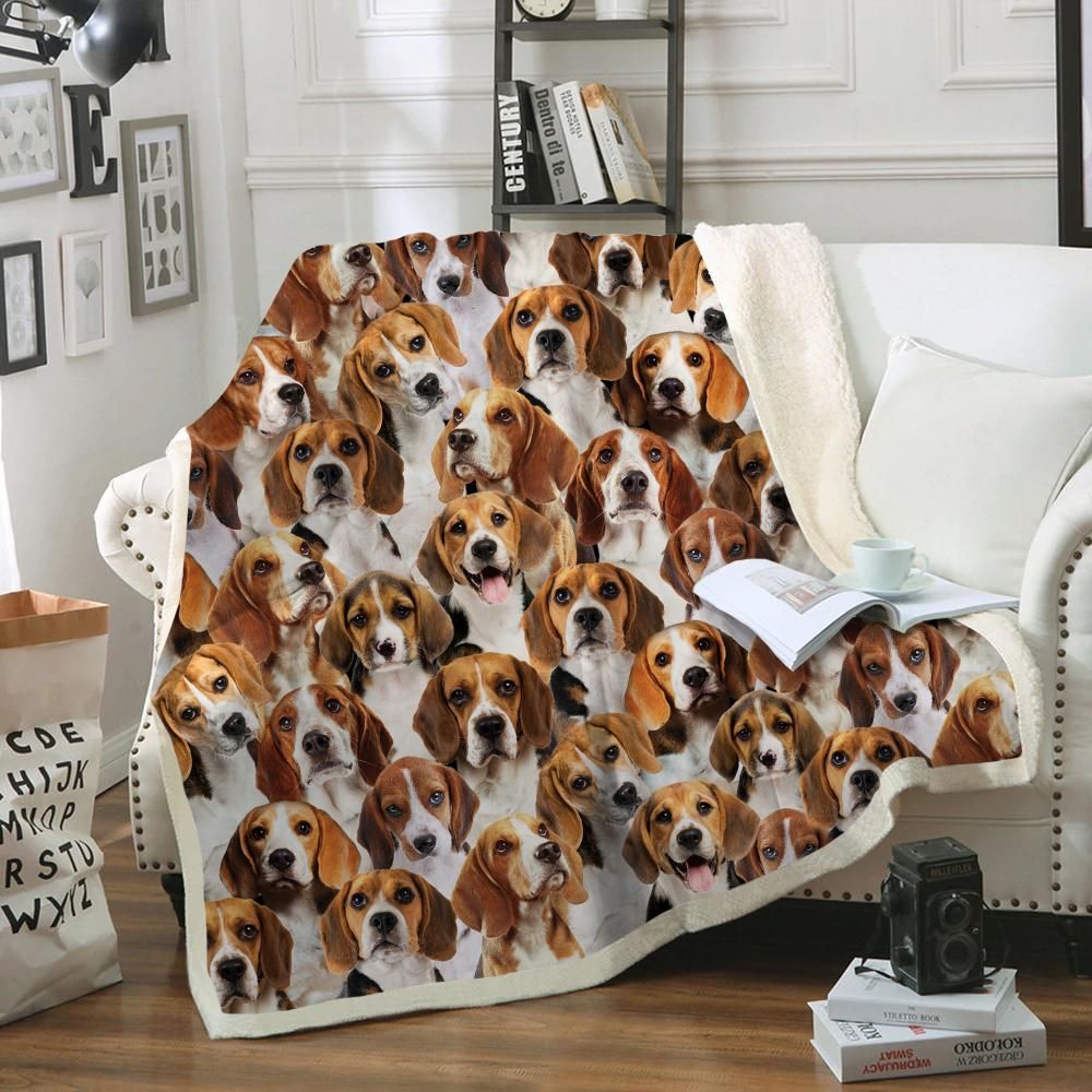 You Will Have A Bunch Of Beagles – Sherpa Fleece Blanket