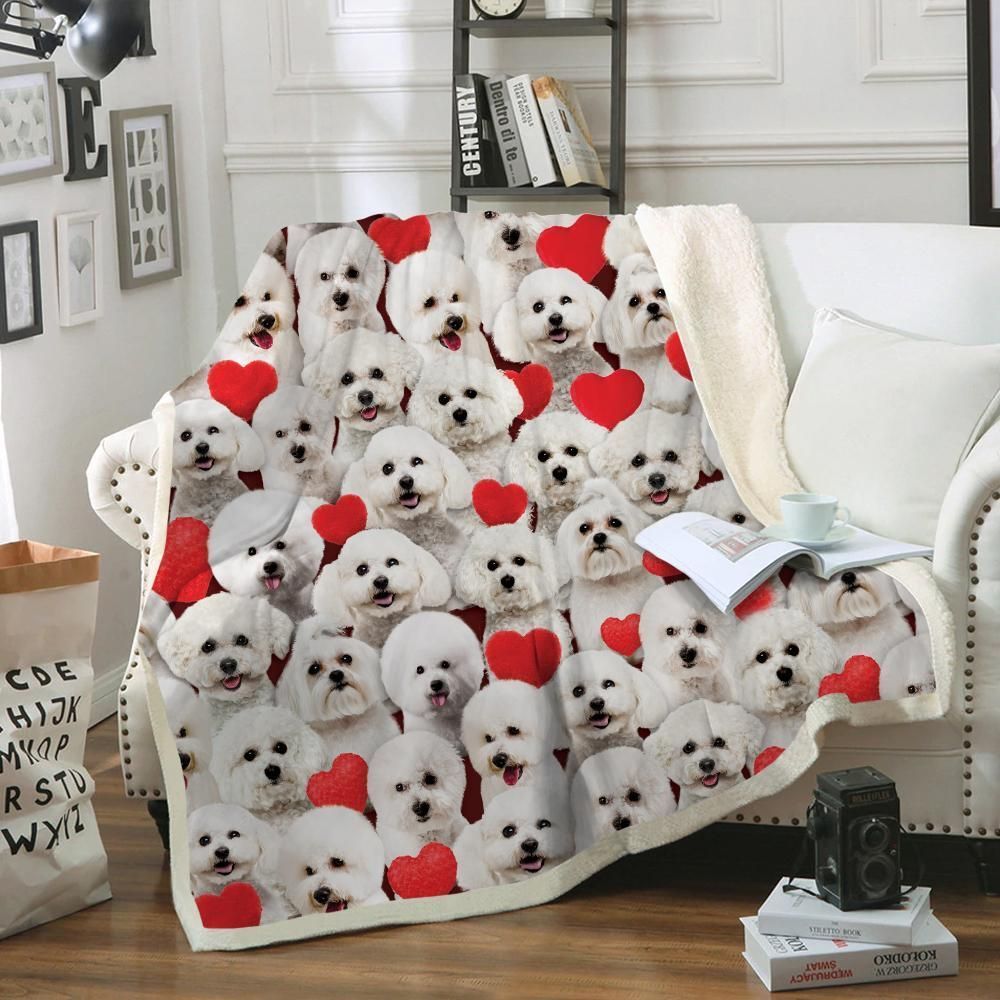 You Will Have A Bunch Of Bichon Frises – Sherpa Fleece Blanket