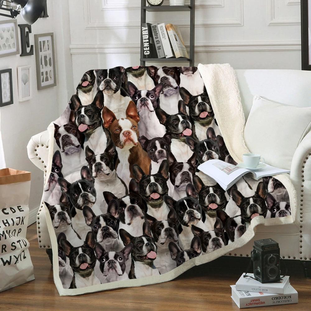You Will Have A Bunch Of Boston Terriers – Sherpa Fleece Blanket