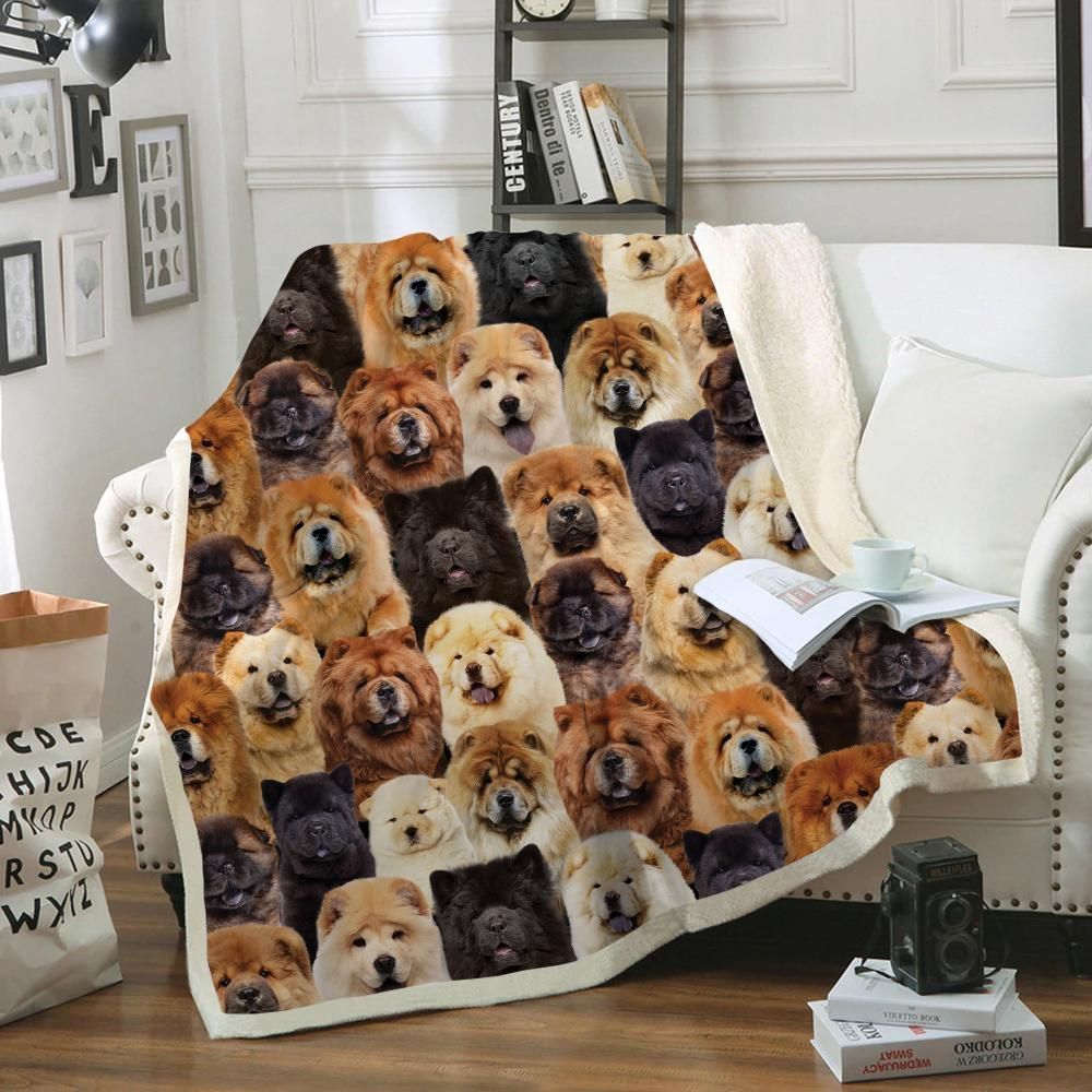 You Will Have A Bunch Of Chow Chows – Sherpa Fleece Blanket