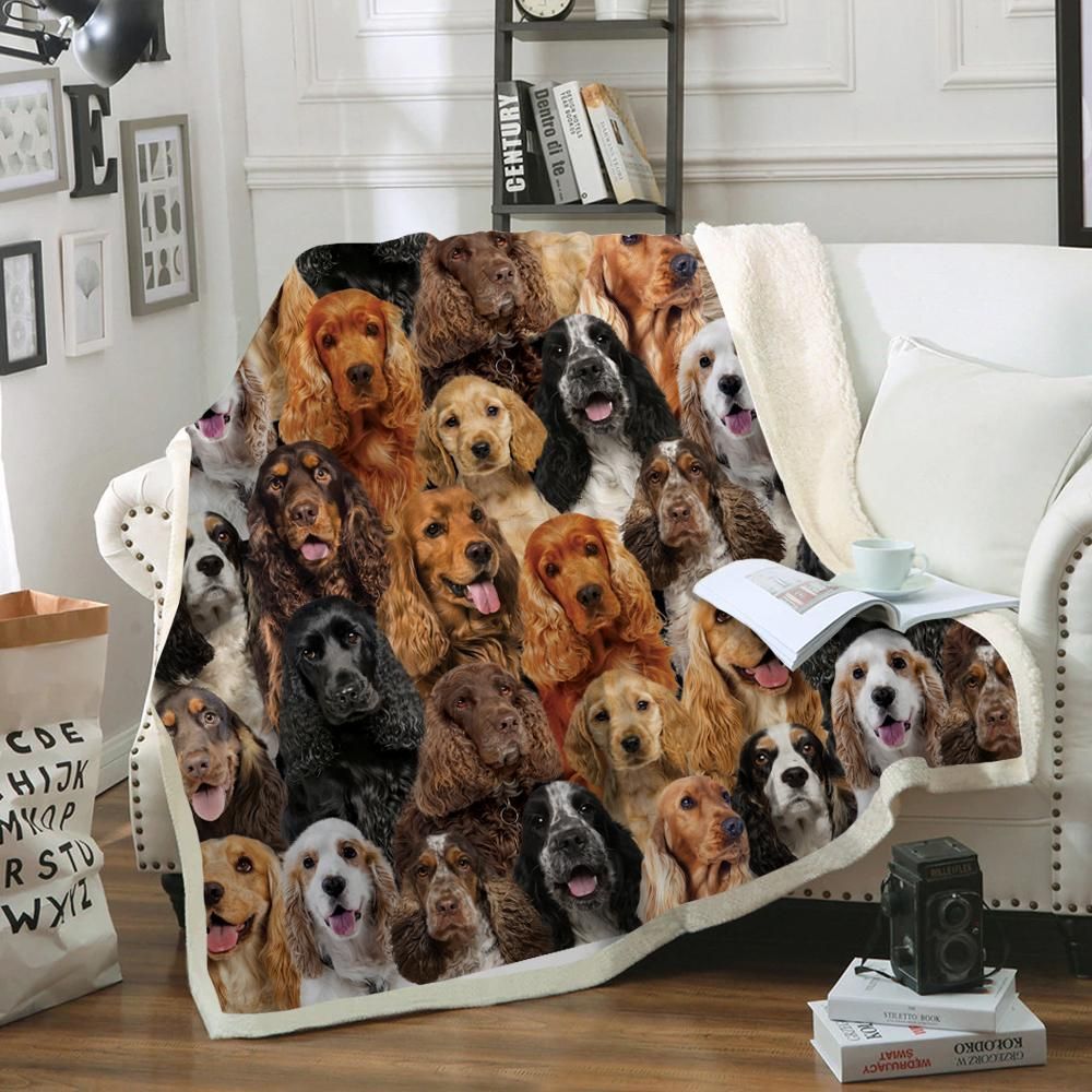 You Will Have A Bunch Of English Cocker Spaniels – Sherpa Fleece Blanket
