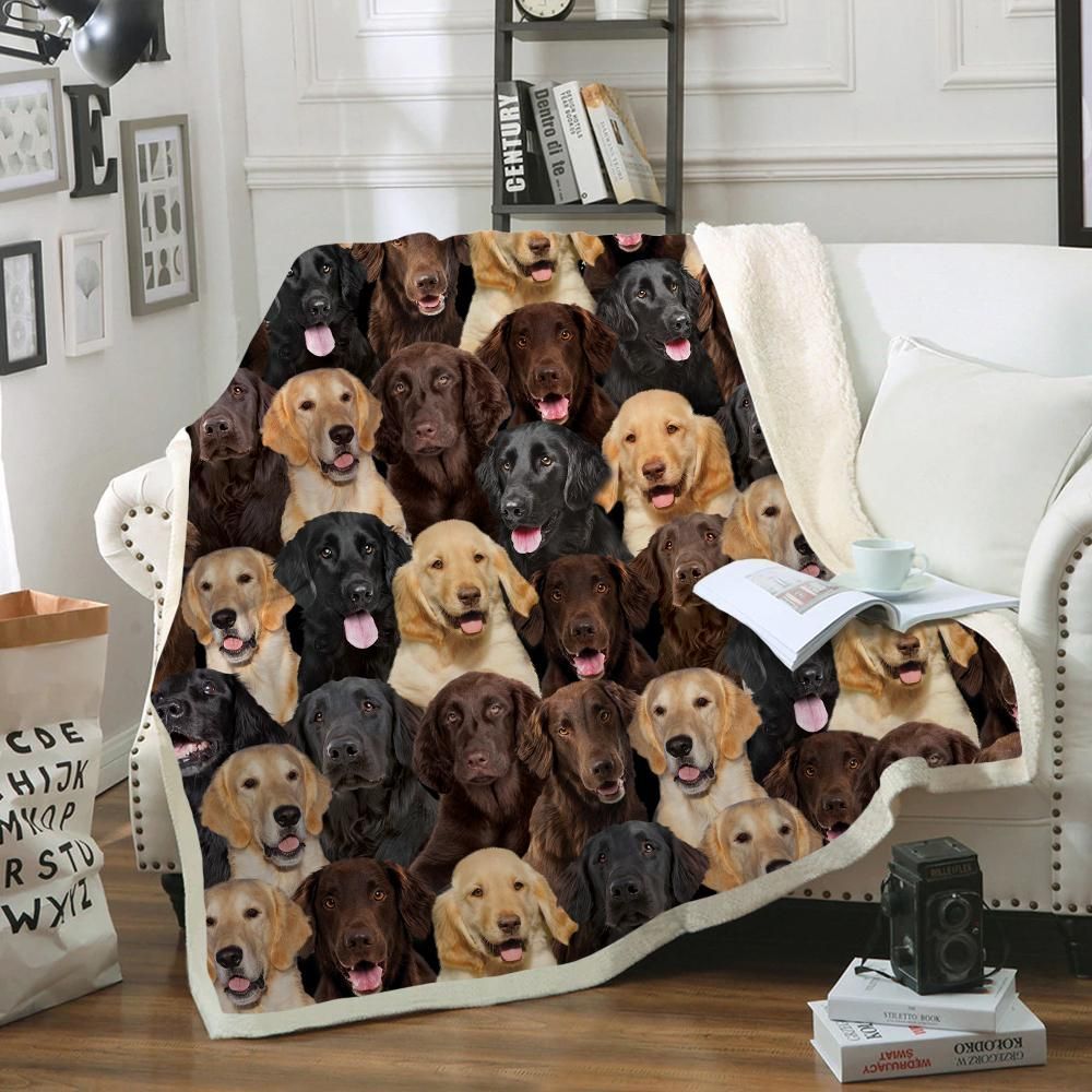 You Will Have A Bunch Of Flat Coated Retrievers – Sherpa Fleece Blanket