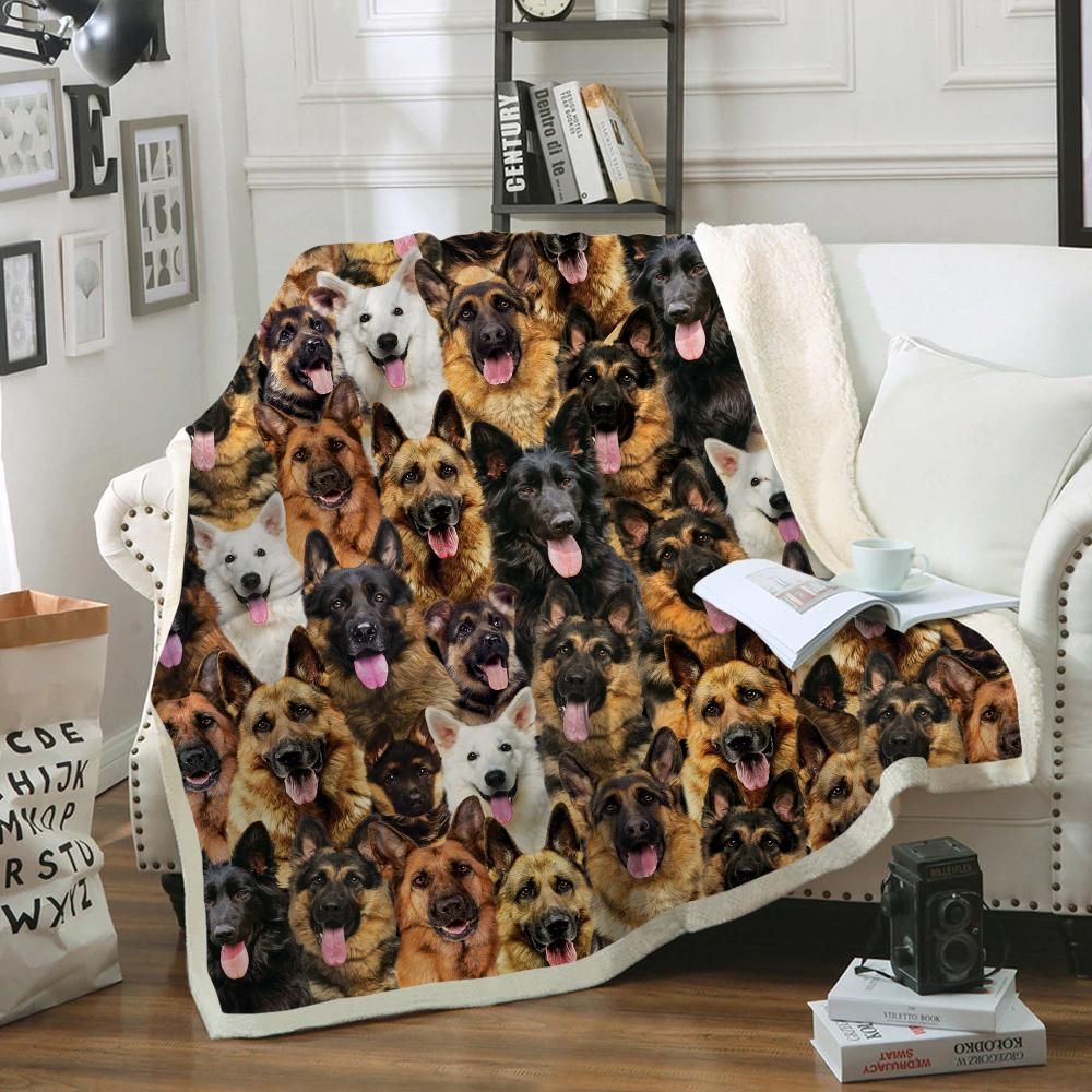 You Will Have A Bunch Of German Shepherds – Sherpa Fleece Blanket